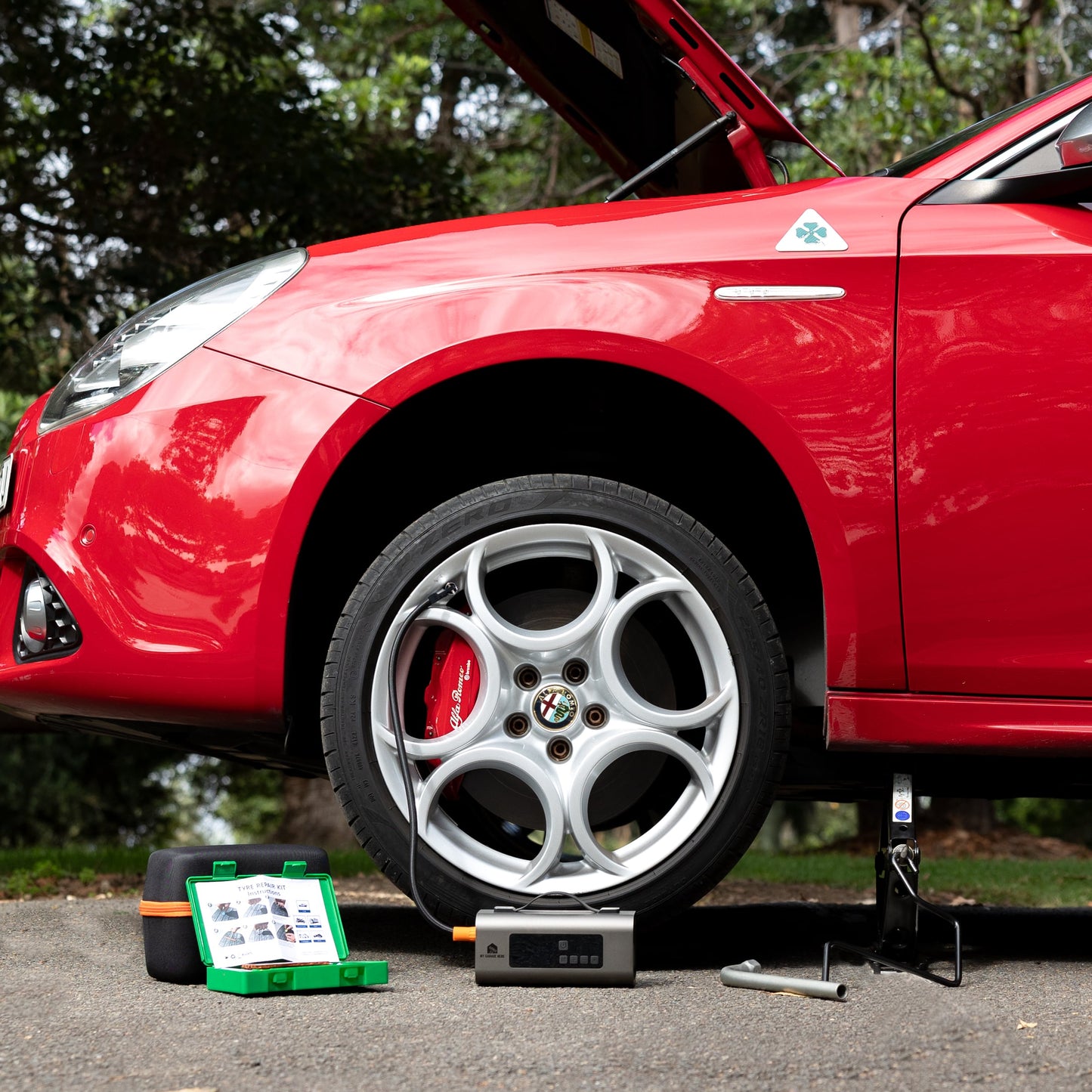 Fix Flat Tyre Kit: Tyre Inflator and Repair Kit - My Garage Hero Fix Flat Tyre Kit: Tyre Inflator and Repair Kit 25948799 7808493617267 My Garage Hero
