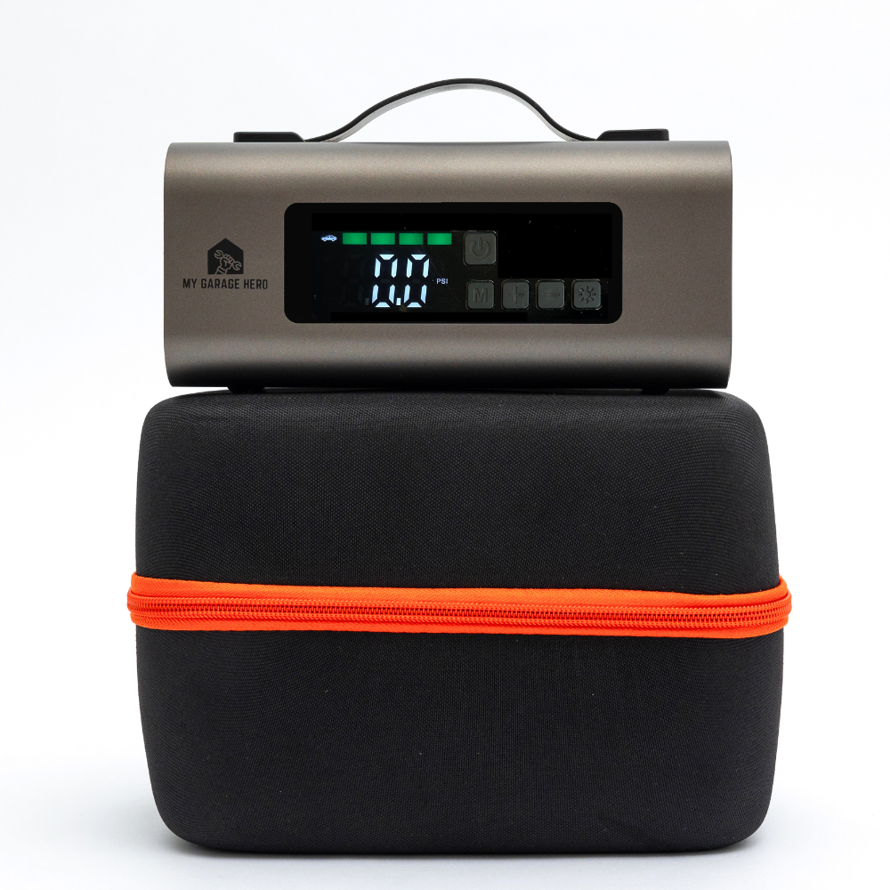 Boost N' Inflate: Portable Jump Starter & Tyre Inflator - My Garage Hero Boost N' Inflate: Portable Jump Starter & Tyre Inflator