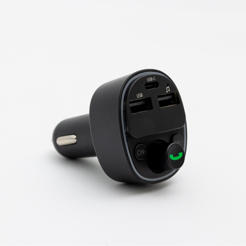 Bluetooth car charger product image on a white background