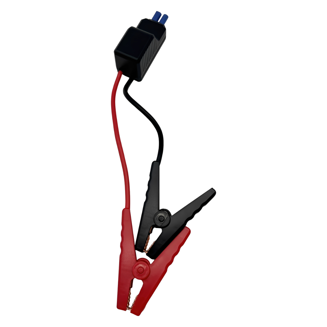 Boost n Inflate jump leads with heavy-duty clamps and insulated cables for vehicle battery jump starting