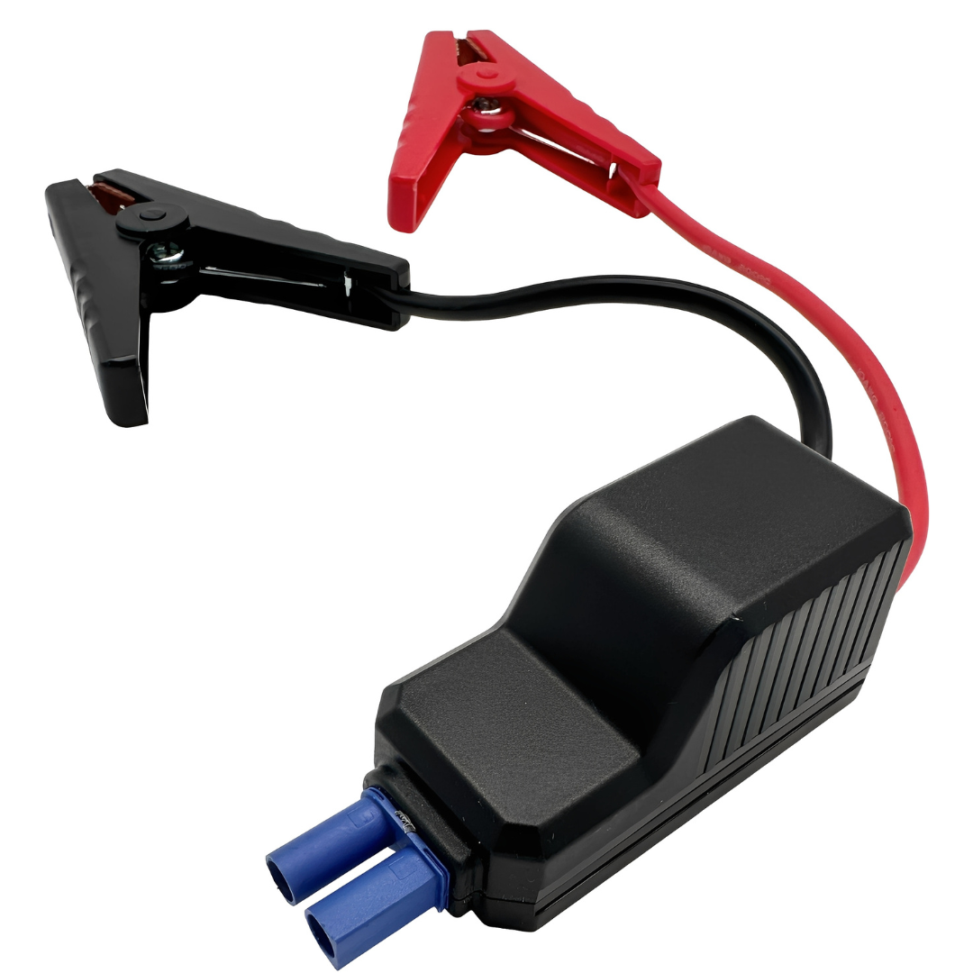 Boost n Inflate jump leads with heavy-duty clamps and insulated cables for vehicle battery jump starting