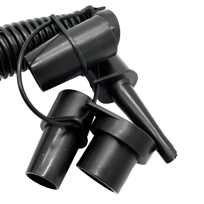 Boost n Inflate large volume air hose with inflatable attachments for air mattresses, pools, and inflatables