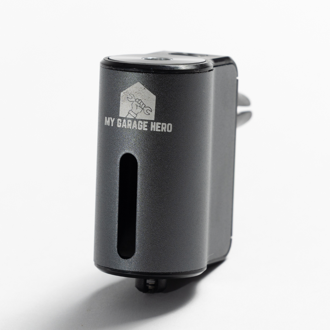 My Garage Hero Car Diffuser with metal casing – premium essential oil car freshener